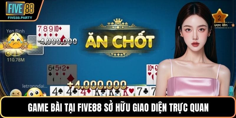 Bài Liêng – Cách Chơi Dễ Hiểu Và Lợi Thế Khi Tham Gia Five88 Game bài tại Five88 sở hữu giao diện trực quan
