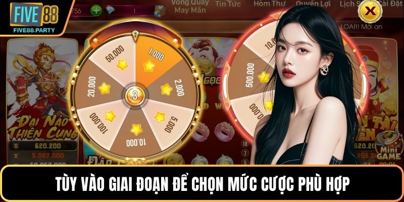 Nổ Hũ 52 Tại Five88 – Trải Nghiệm Slot Hấp Dẫn, Dễ Thắng Tùy vào giai đoạn để chọn mức cược phù hợp